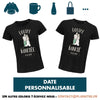 Cadeau Équipe Mariée et Marié 2 Date EVG / EVJF Personnalisable - Planetee
