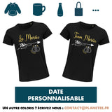 Cadeau femme Mariée Date EVJF Personnalisable - Planetee