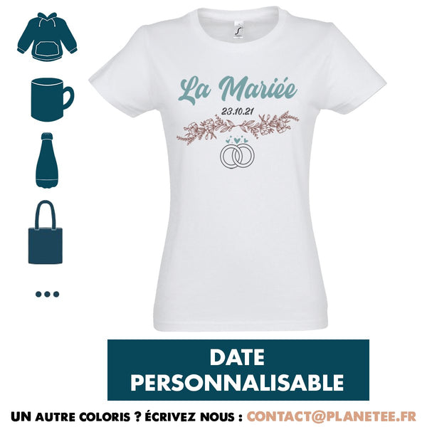 Cadeau Team Mariée Date EVJF Personnalisable - Planetee
