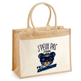 Sac Fête des Mères Mamie Famille Idée Cadeau anniversaire Noël Travail Boulot Métier Départ Retraite Collègue Femme cabas shopping plage Homme Papa Papi Pères Frère