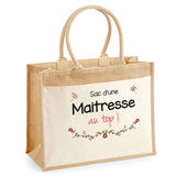 Sac Fête des Mères Mamie MAman Soeur Femme Famille Idée Cadeau anniversaire Noël Travail Boulot Métier Départ Retraite Collègue Femme cabas shopping plage