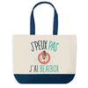 Sac de shopping bleu J'peux pas Beatbox