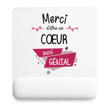 Tapis de souris ergonomique avec repose-poignet, accessoire bureau pour femme et homme, fête des pères, cadeau pas cher, idée cadeau fête des mères, secret santa, départ à la retraite, télétravail et gaming