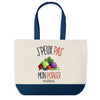 Sac de shopping bleu J'peux pas Potager