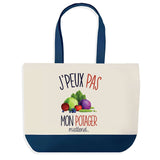 Sac de shopping bleu J'peux pas Potager