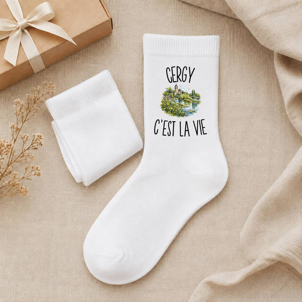 Chaussettes Homme Femme Cergy c’est la vie