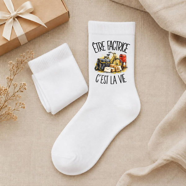 Chaussettes Homme Femme Être factrice c'est la vie