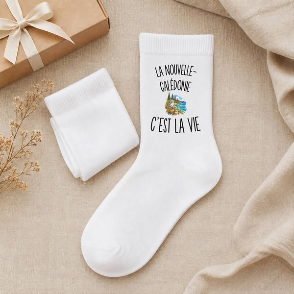 Chaussettes Homme Femme La Nouvelle-Calédonie c’est la vie