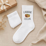 Chaussettes Homme Femme Le Beaujolais c’est la vie