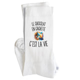 Chaussettes Homme Femme Le Chocolat en Cachette c’est la vie