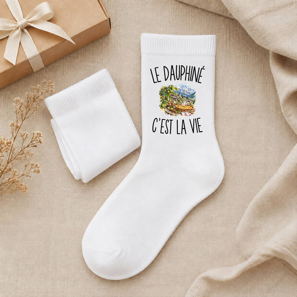 Chaussettes Homme Femme Le Dauphiné c’est la vie