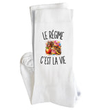 Chaussettes Homme Femme Le Régime c’est la vie