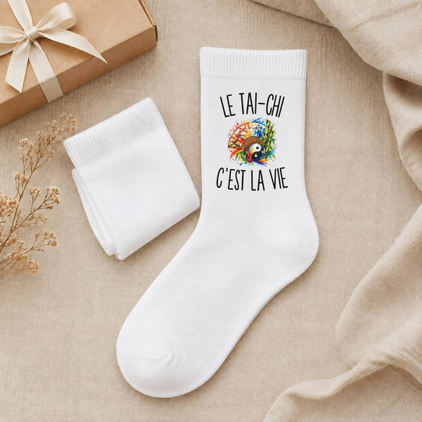 Chaussettes Homme Femme Le Tai-Chi c’est la vie
