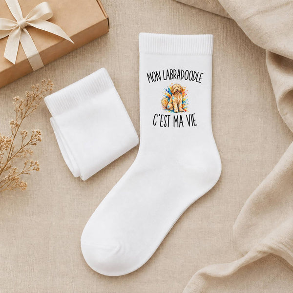 Chaussettes Homme Femme Mon Labradoodle c’est ma vie