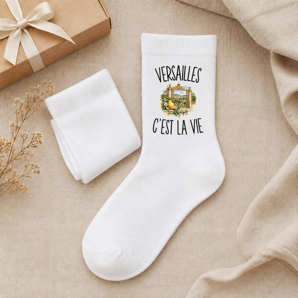 Chaussettes Homme Femme Versailles c’est la vie