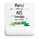Tapis de souris ergonomique avec repose-poignet, accessoire bureau pour femme et homme, fête des pères, cadeau pas cher, idée cadeau fête des mères, secret santa, départ à la retraite, télétravail et gaming