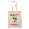 Tote bag Amour à donner chien ou chat