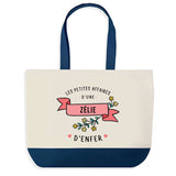 Sac de shopping bleu Zélie Les Affaires d'Enfer