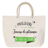 Sac Fête des Mères Mamie Famille Idée Cadeau anniversaire Noël Travail Boulot Métier Départ Retraite Collègue Femme cabas shopping plage