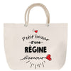 Sac Fête des Mères Mamie Famille Idée Cadeau anniversaire Noël Travail Boulot Métier Départ Retraite Collègue Femme cabas shopping plage