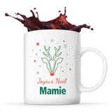 Tasse Noël Joyeux noël Mamie Cerf