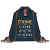 sac a dos homme bleu coton recycle avec pochette idee cadeau utile pour collegue papa ou ami cadeau homme noel anniversaire secret santa ou depart a la retraite sac durable pratique et robuste design sobre et elegant
