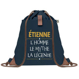 sac a dos homme bleu coton recycle avec pochette idee cadeau utile pour collegue papa ou ami cadeau homme noel anniversaire secret santa ou depart a la retraite sac durable pratique et robuste design sobre et elegant