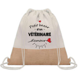 Sac Fête des Pères Papi Papa Cadeau anniversaire Noël Travail Boulot Métier Départ Retraite Collègue Homme cabas shopping plage