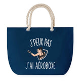 Sac de plage Bleu anse corde J'peux Pas Aéroboxe