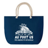 Sac de plage Bleu anse corde Foot US Légende Humour Geek