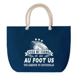 Sac de plage Bleu anse corde Foot US Légende Humour Geek