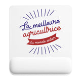 Tapis de souris ergonomique avec repose-poignet, accessoire bureau pour femme et homme, fête des pères, cadeau pas cher, idée cadeau fête des mères, secret santa, départ à la retraite, télétravail et gaming