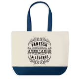 Sac de shopping bleu Vanessa Femme Déesse Légende