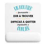 Tapis de souris ergonomique avec repose-poignet, accessoire bureau pour femme et homme, fête des pères, cadeau pas cher, idée cadeau fête des mères, secret santa, départ à la retraite, télétravail et gaming