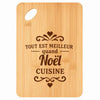 Planche bambou gravée personnalisée homme idée cadeau Fête des Pères apéro 30×20 prénom cuisine plateau fromage anniversaire noel papa papi 