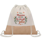 Sac Fête des Mères Mamie Famille Idée Cadeau anniversaire Noël Travail Boulot Métier Départ Retraite Collègue Femme cabas shopping plage