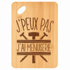 Planche bambou gravée personnalisée femme homme idée cadeau Fête des Mères Fête des Pères apéro papa maman prénom cuisine plateau fromage