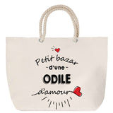 Sac Fête des Mères Mamie Famille Idée Cadeau anniversaire Noël Travail Boulot Métier Départ Retraite Collègue Femme cabas shopping plage