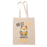 Sac tote bag réutilisable coton shopping Fête des Mères Mamie Famille Idée Cadeau anniversaire Noël Travail Boulot Métier Départ Retraite Collègue Femme