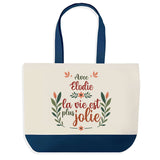 Sac Fête des Mères Mamie Famille Idée Cadeau anniversaire Noël Travail Boulot Métier Départ Retraite Collègue Femme cabas shopping plage