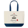 Sac de shopping bleu Bazar d'un Kenzo d'amour