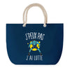 Sac de plage Bleu anse corde J'peux Pas Lutte
