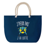 Sac de plage Bleu anse corde J'peux Pas Lutte