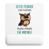Tapis de souris ergonomique avec repose-poignet, accessoire bureau pour femme et homme, fête des pères, cadeau pas cher, idée cadeau fête des mères, secret santa, départ à la retraite, télétravail et gaming