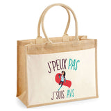 Sac Fête des Mères Mamie Famille Idée Cadeau anniversaire Noël Travail Boulot Métier Départ Retraite Collègue Femme cabas shopping plage Homme Papa Papi Pères Frère