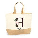 Sac Jute Fête des Mères Fêtes des Pères Mamie Papi Famille Idée Cadeau anniversaire Noël Travail Boulot Métier Départ Retraite Collègue Femme Homme