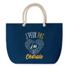Sac de plage Bleu anse corde J'peux Pas Chorale