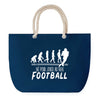 Sac de plage Bleu anse corde Né pour Football US