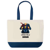 Sac Fête des Mères Mamie Famille Idée Cadeau anniversaire Noël Travail Boulot Métier Départ Retraite Collègue Femme cabas shopping plage