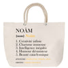 Sac Fête des Mères Mamie Famille Idée Cadeau anniversaire Noël Travail Boulot Métier Départ Retraite Collègue Femme cabas shopping plage